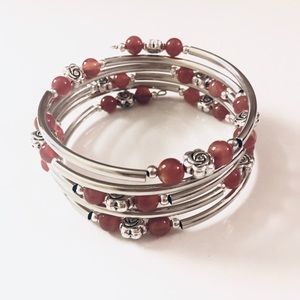 Sterling Silver Bohemian Wrap Bracelet